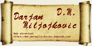 Darjan Miljojković vizit kartica